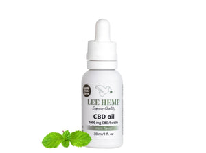 Broad Spectrum THC Free CBD Oil - Mint Cream Flavor - 1000 mg - 1 oz